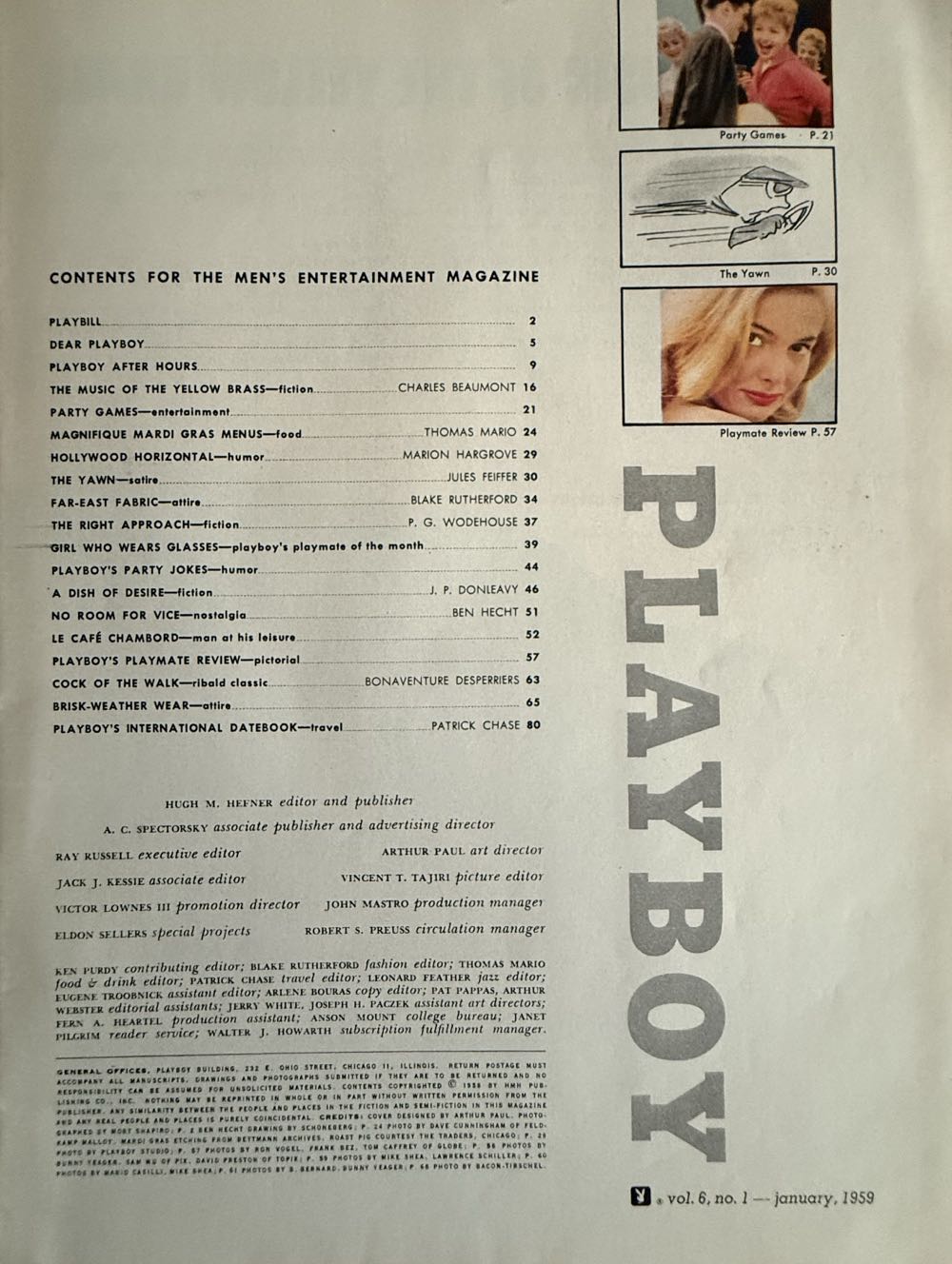 Playboy 06-01  (January) magazine collectible - Main Image 2