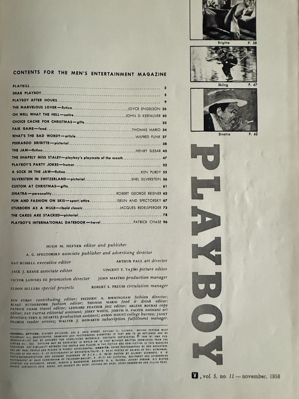 Playboy 05-11  (November) magazine collectible - Main Image 2