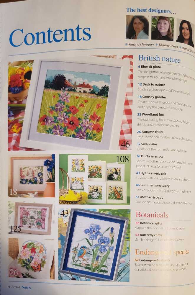 Ultimate Crossstitch - Nature  magazine collectible [Barcode 72527407815857] - Main Image 2