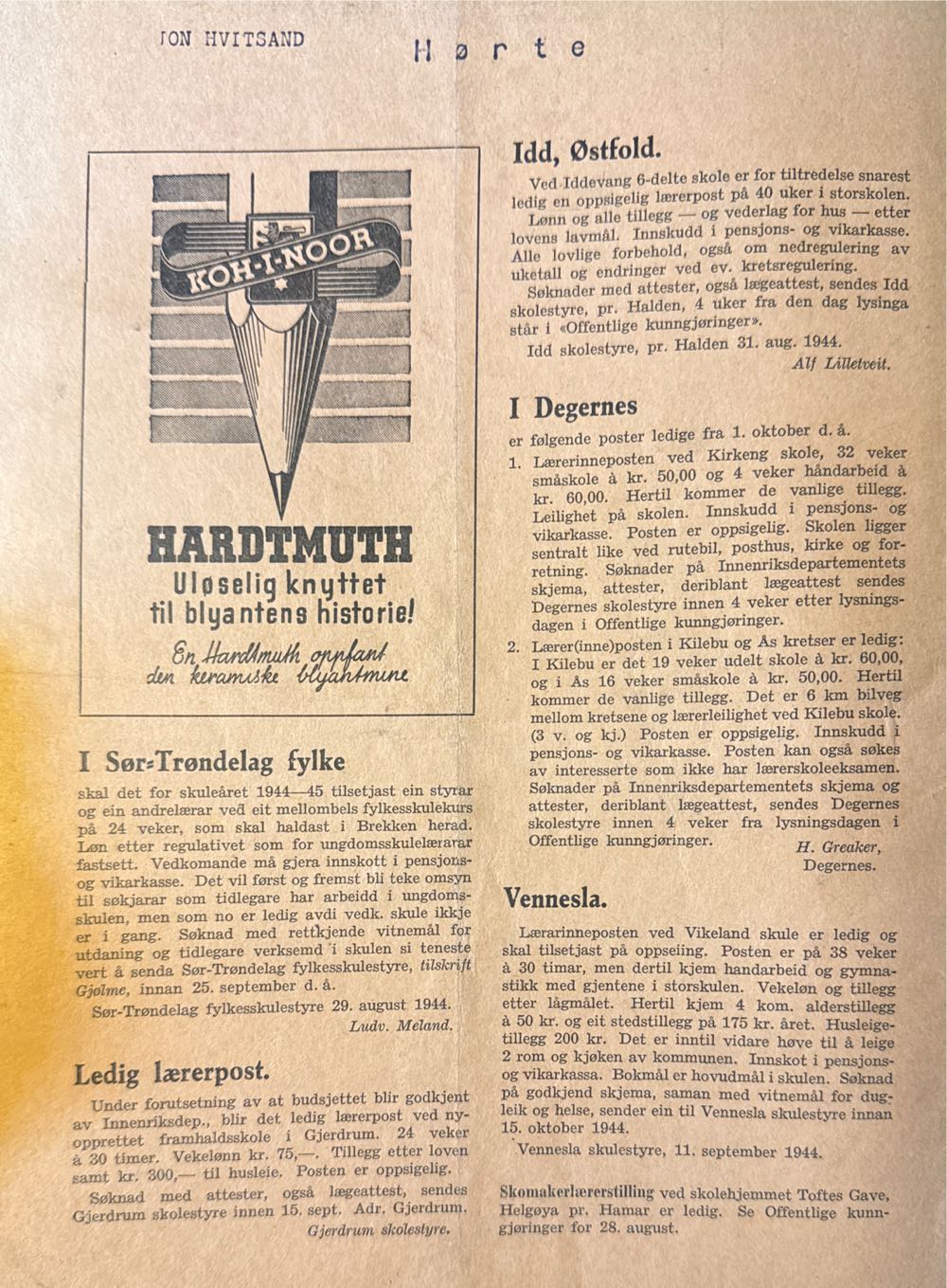 Den norske skole (H)  (September) magazine collectible - Main Image 2