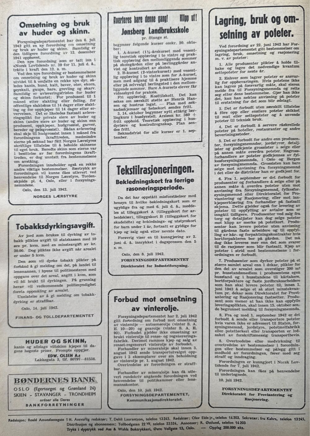 Norsk jord (H)  (July) magazine collectible - Main Image 2