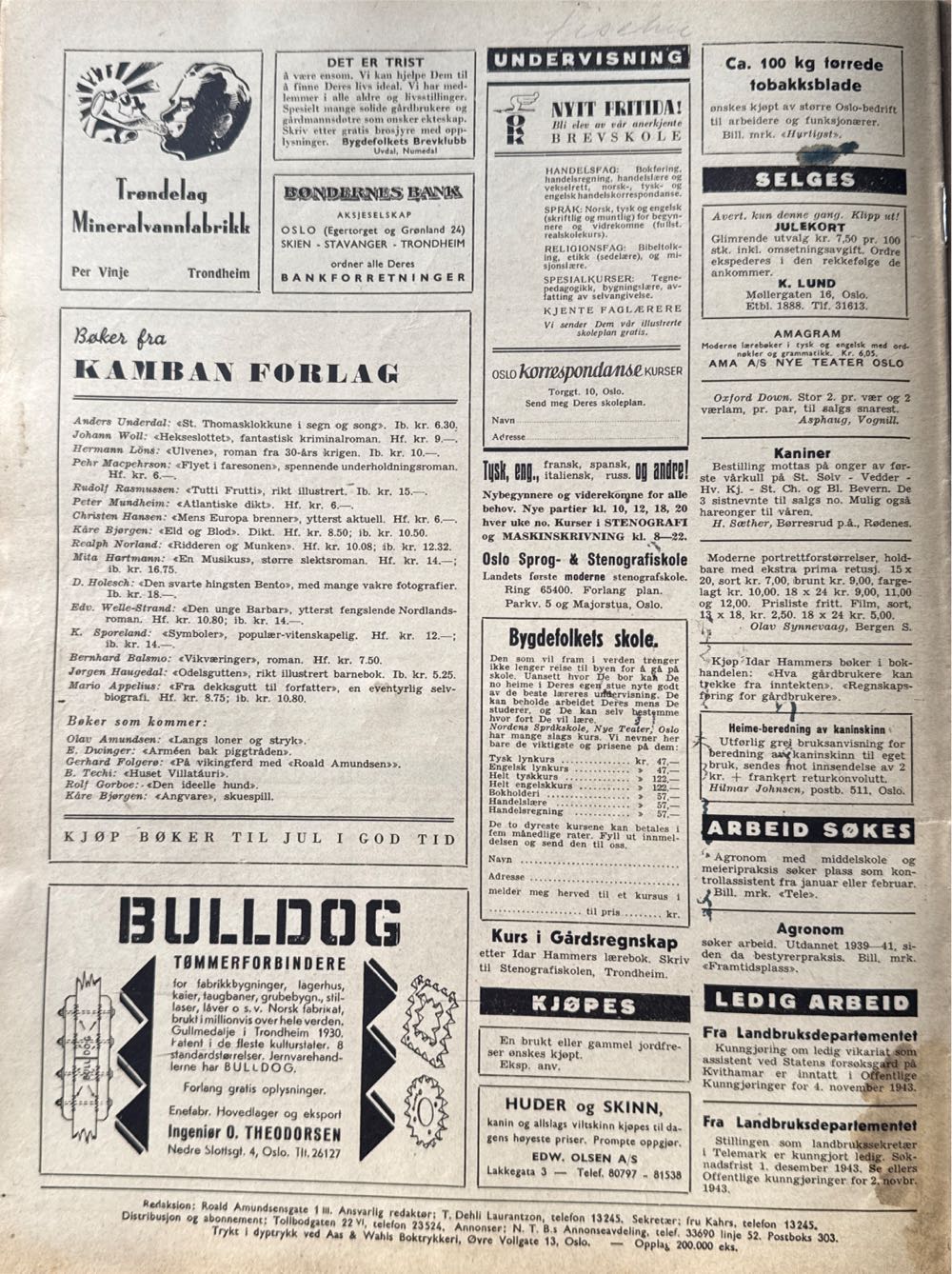 Norsk jord (H)  (November) magazine collectible - Main Image 2