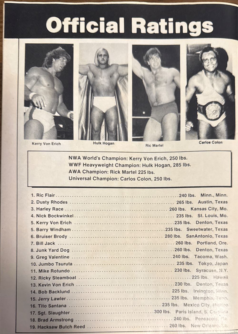 Wrestling’s Main Event  (August) magazine collectible - Main Image 3