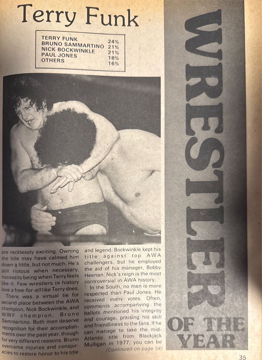 Victory Sports Series Wrestling 1977 Annual  magazine collectible - Main Image 4