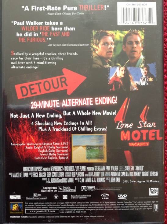 Joy Ride Digital Copy movie collectible [Barcode 024543036272] - Main Image 2