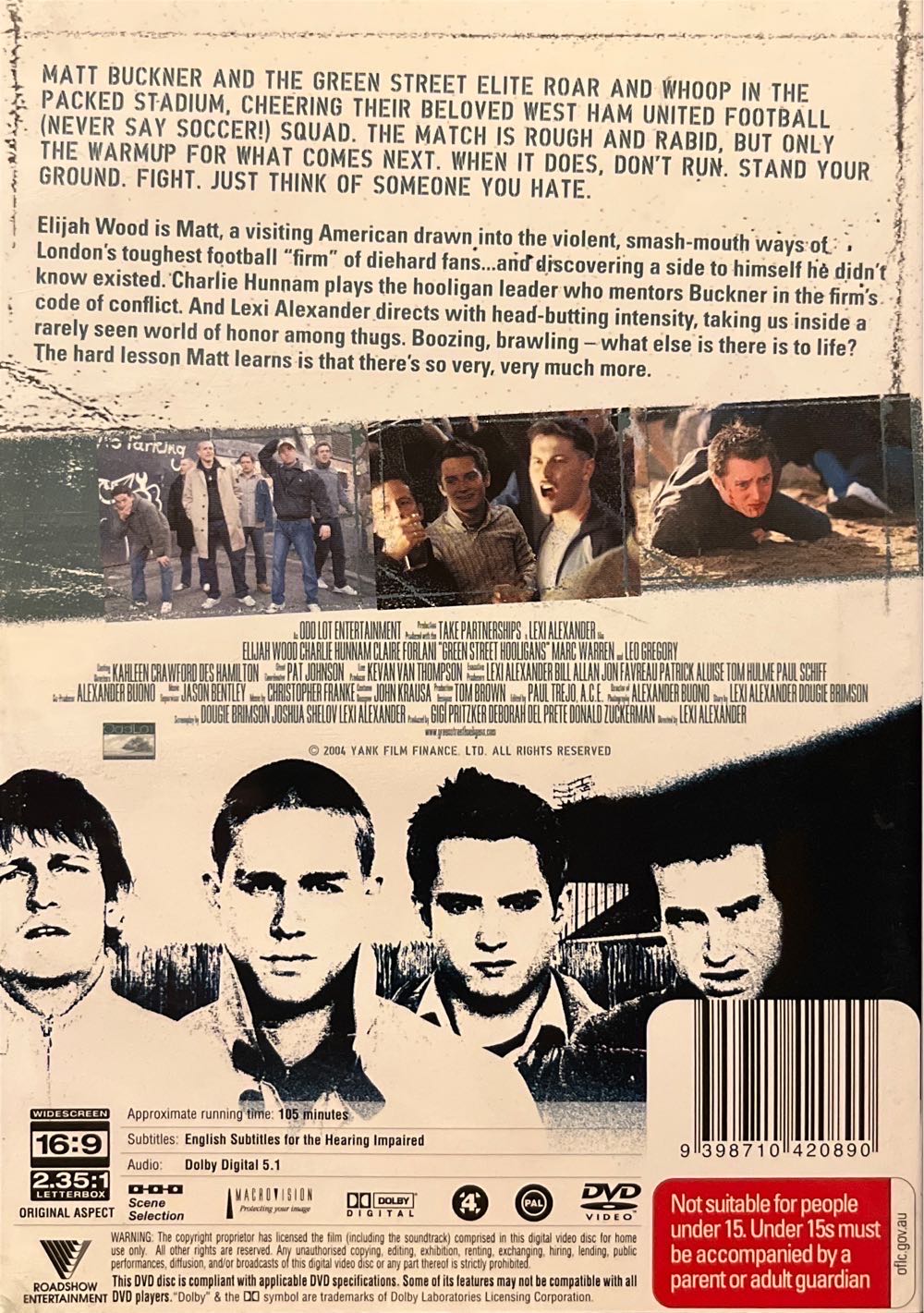Green Street Hooligans DVD movie collectible [Barcode 9398710420890] - Main Image 2