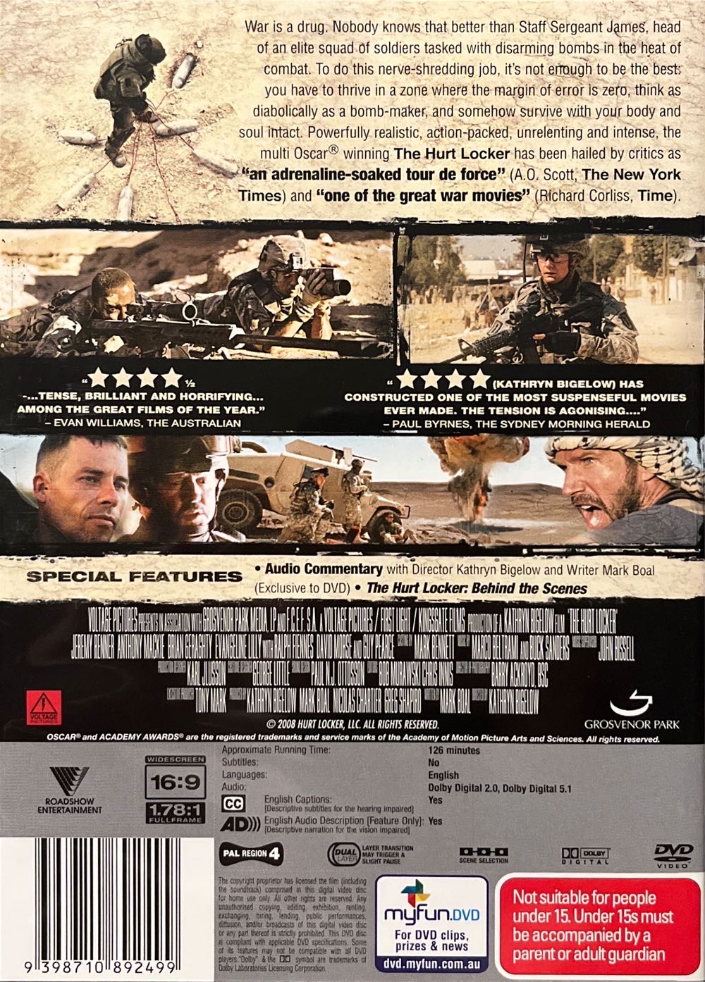 Hurt Locker, The DVD movie collectible [Barcode 9398710892499] - Main Image 2