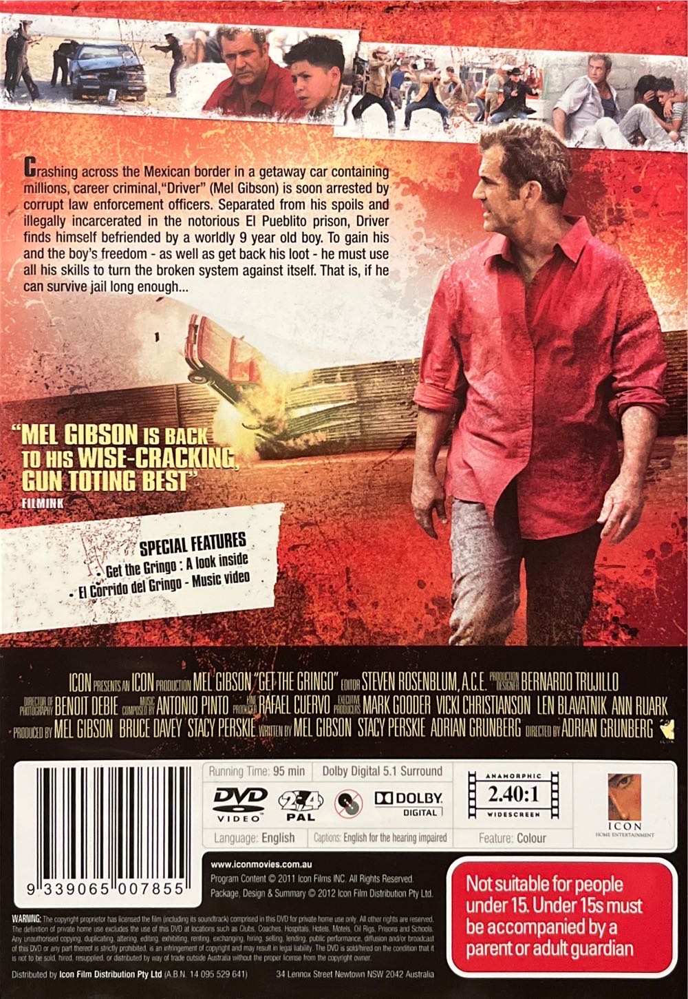 Get The Gringo DVD movie collectible [Barcode 9339065007855] - Main Image 2