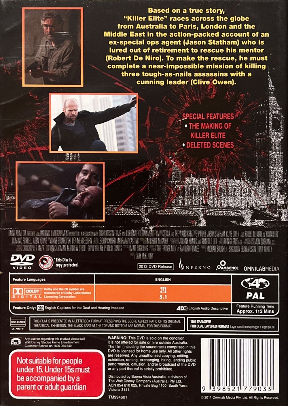 Killer Elite DVD movie collectible [Barcode 9398521779033] - Main Image 2