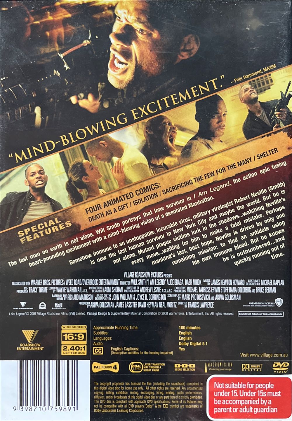 I Am Legend DVD movie collectible [Barcode 9398710759891] - Main Image 2