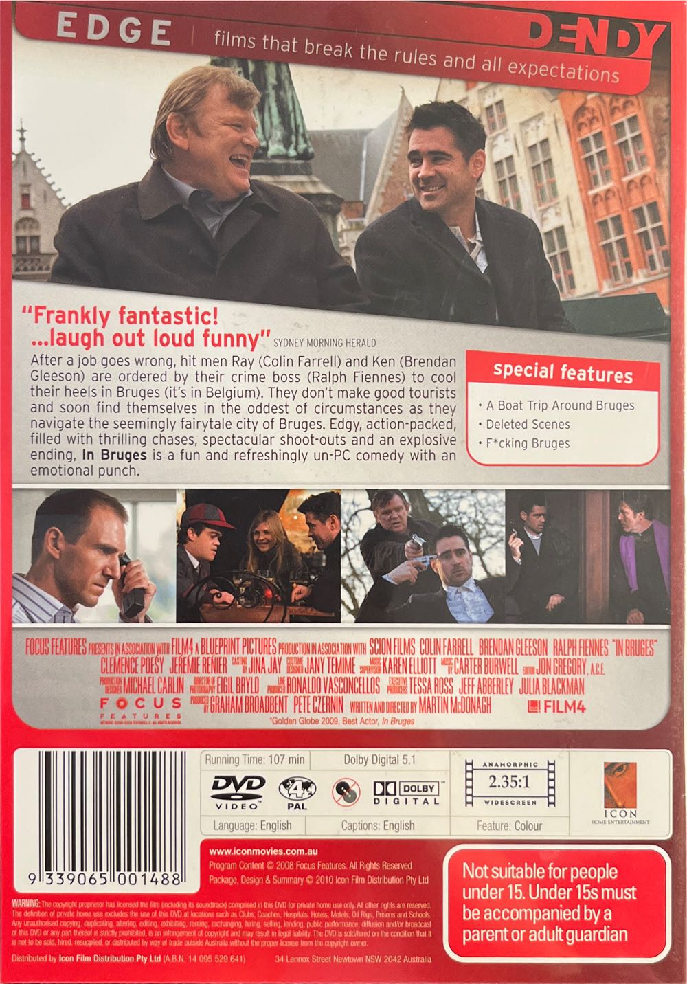 In Bruges DVD movie collectible [Barcode 9339065001488] - Main Image 2