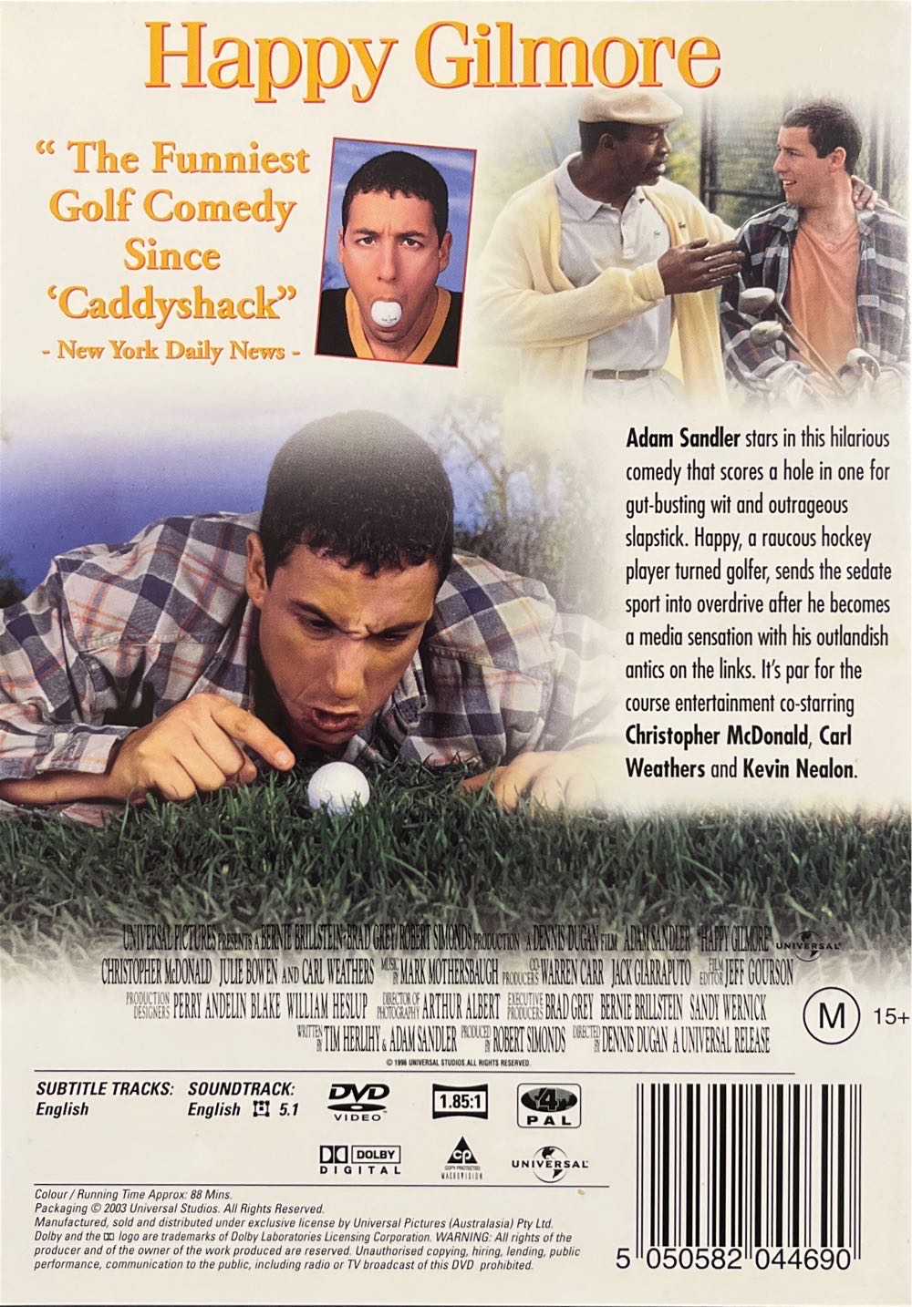 Happy Gilmore DVD movie collectible [Barcode 5050582044690] - Main Image 2