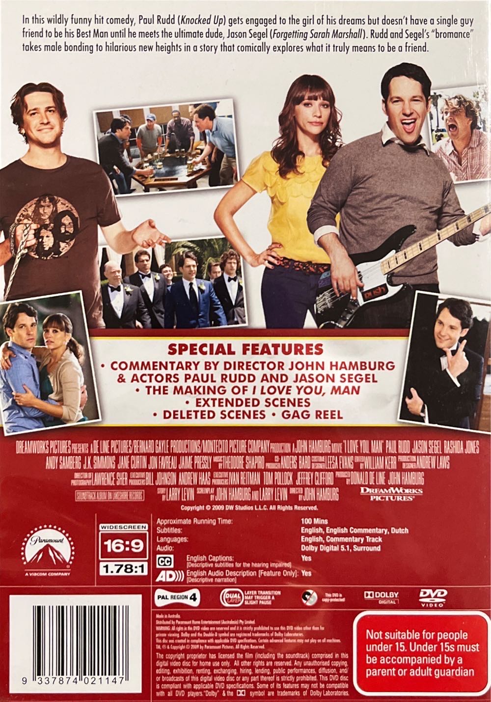 I Love You, Man DVD movie collectible [Barcode 9337874021147] - Main Image 2