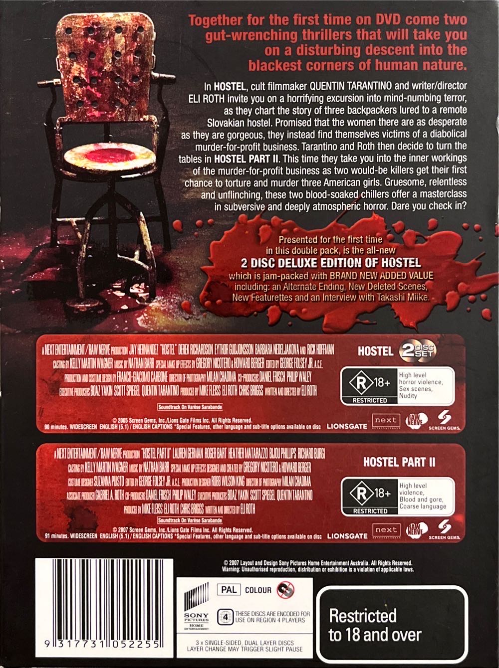 Hostel / Hostel: Part II DVD movie collectible [Barcode 9317731052255] - Main Image 2