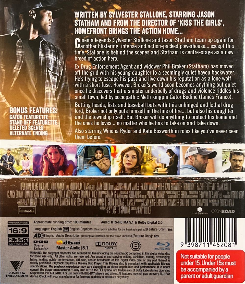 Homefront Blu-ray movie collectible [Barcode 9398711452081] - Main Image 2