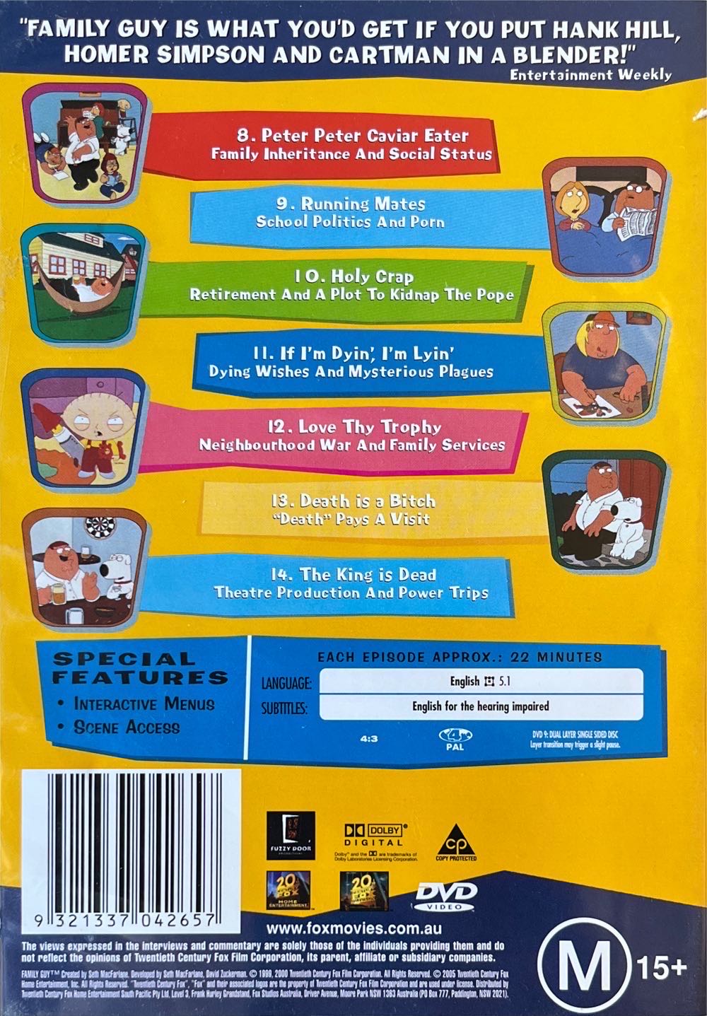 Family Guy DVD movie collectible [Barcode 9321337042657] - Main Image 2