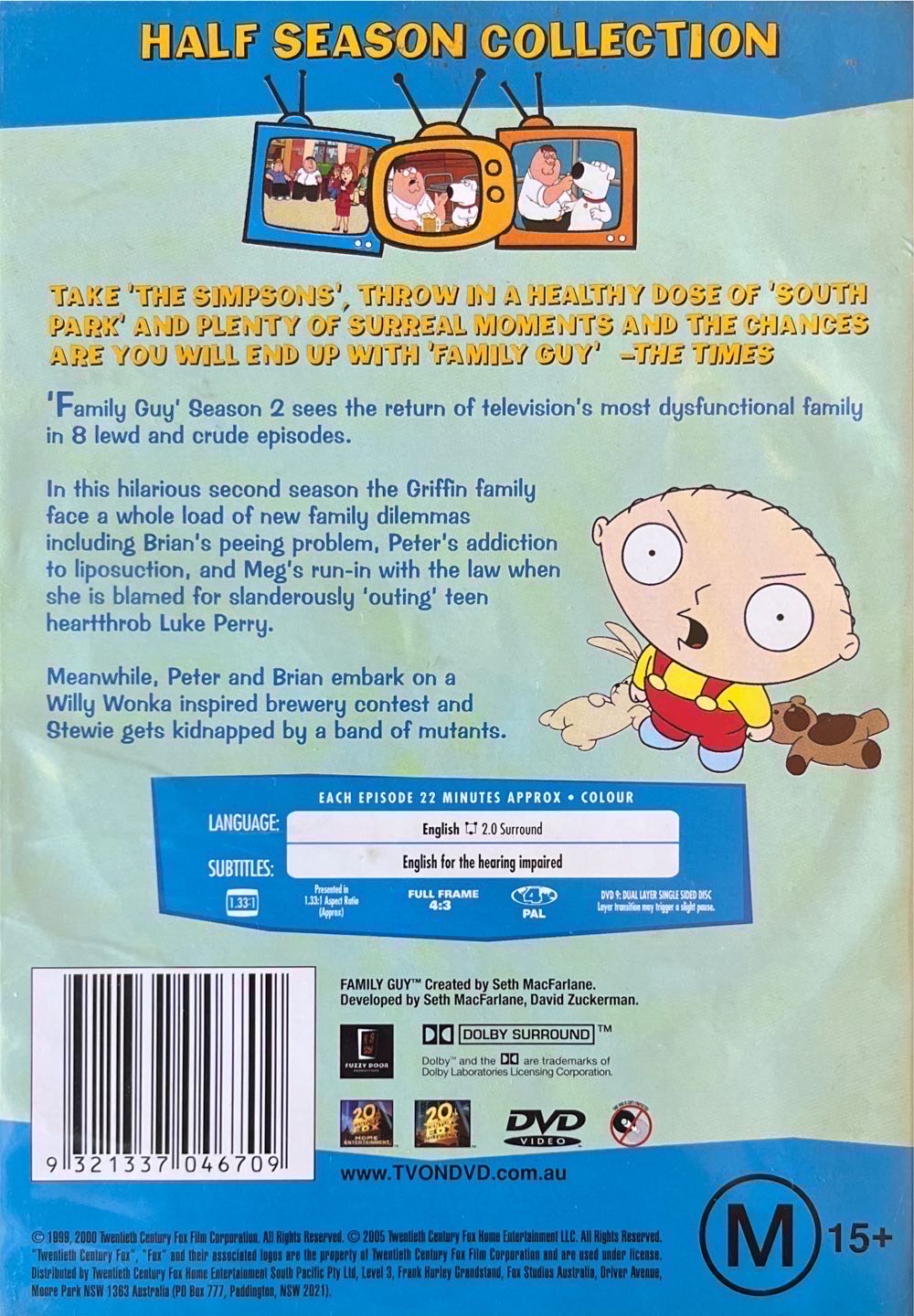 Family Guy DVD movie collectible [Barcode 9321337046709] - Main Image 2