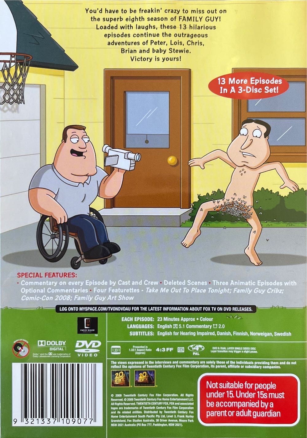 Family Guy DVD movie collectible [Barcode 9321337109077] - Main Image 2