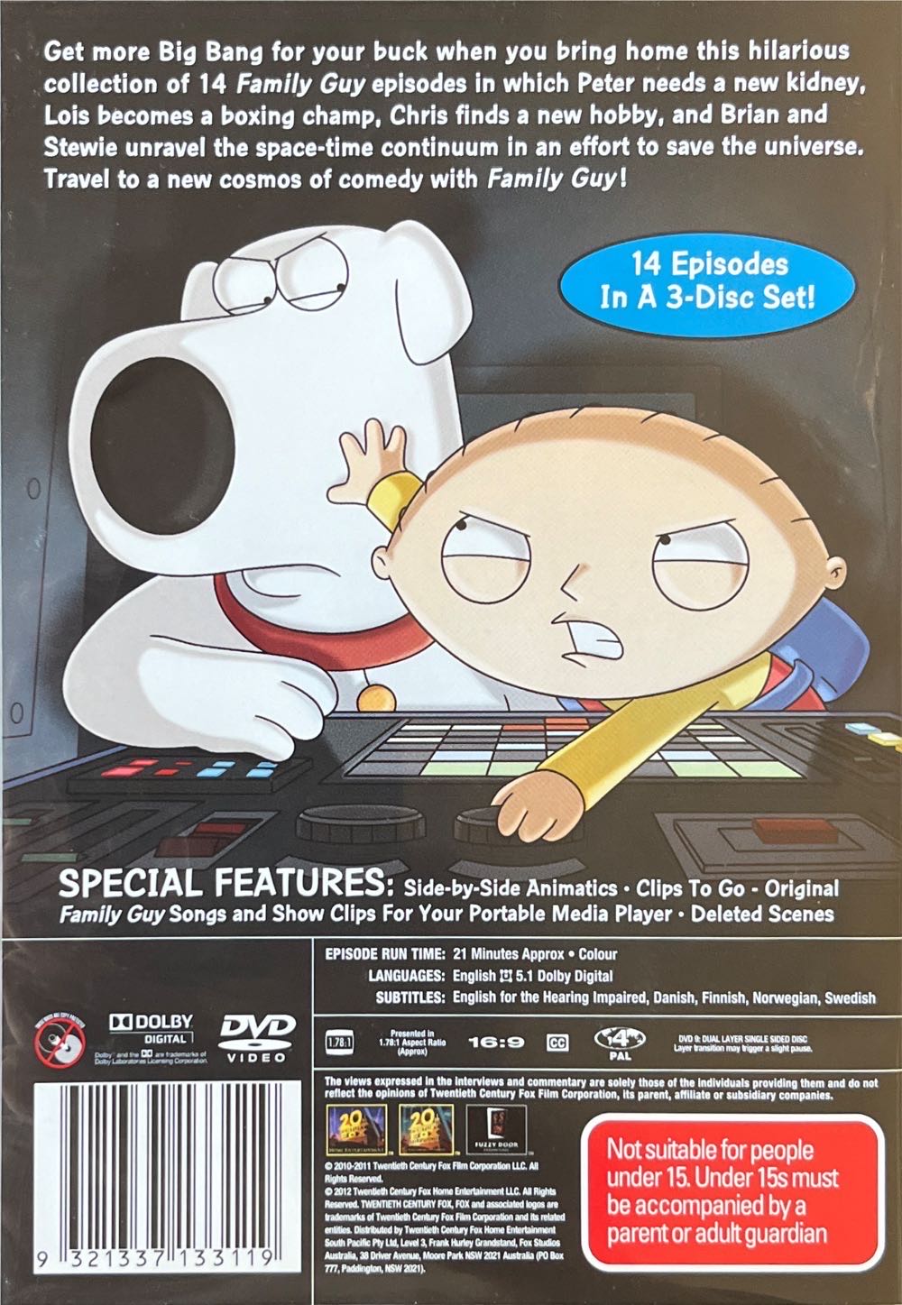 Family Guy DVD movie collectible [Barcode 9321337133119] - Main Image 2