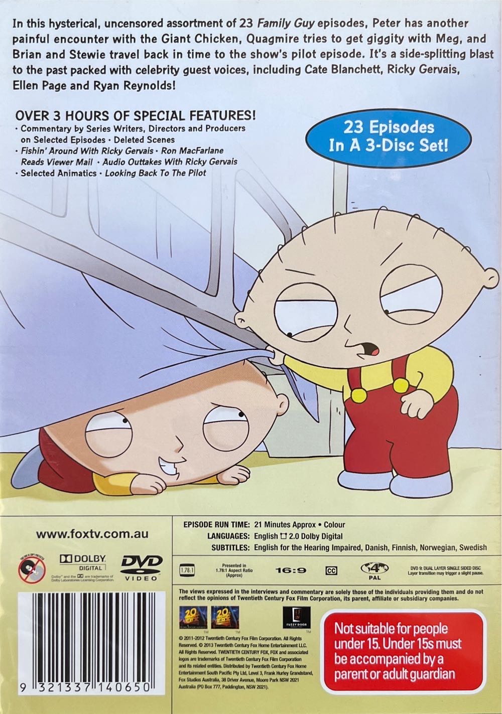 Family Guy DVD movie collectible [Barcode 9321337140650] - Main Image 2