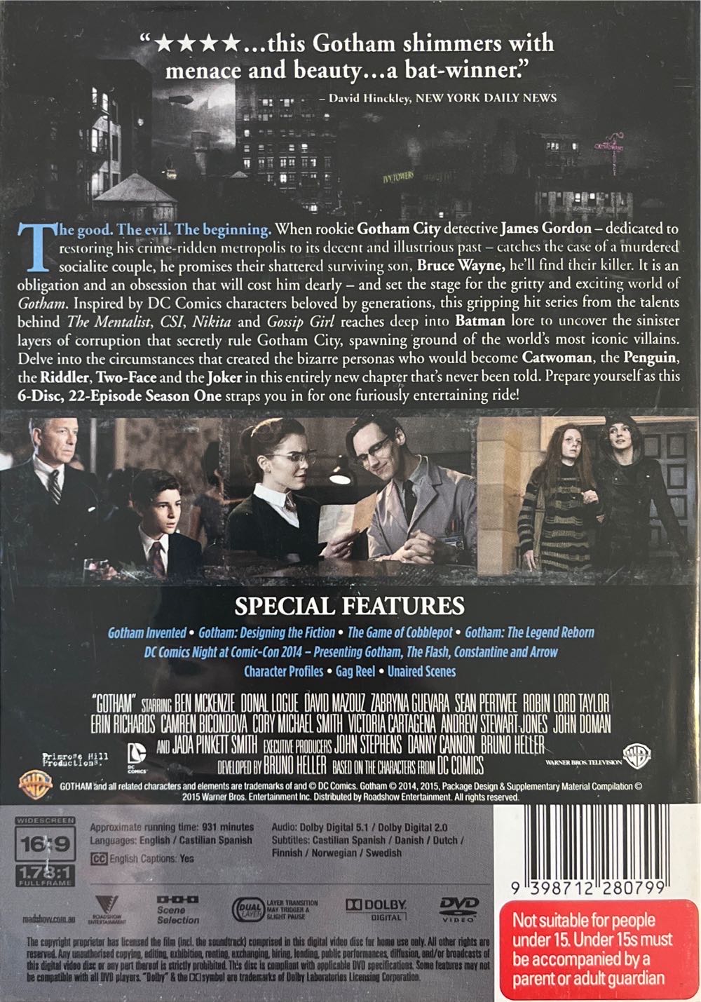 Gotham DVD movie collectible [Barcode 9398712280799] - Main Image 2