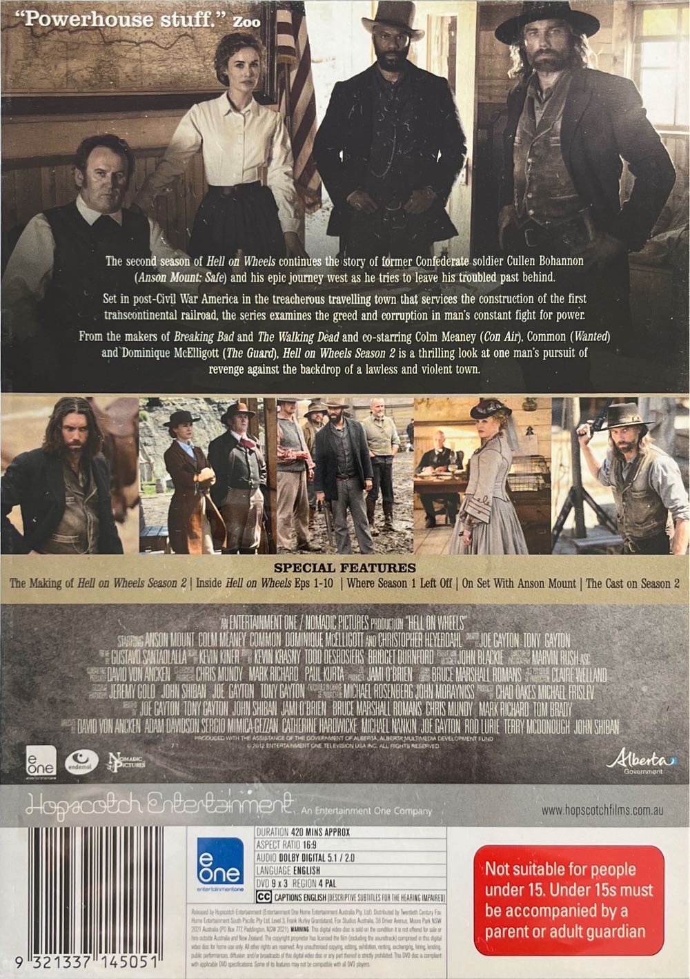 Hell On Wheels DVD movie collectible [Barcode 9321337145051] - Main Image 2