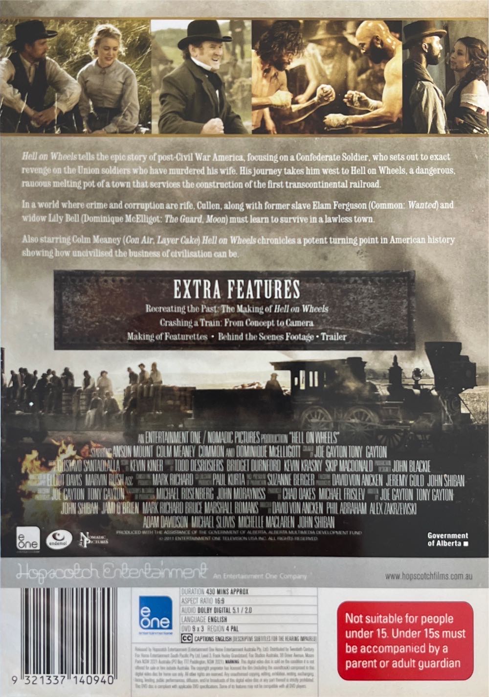 Hell On Wheels DVD movie collectible [Barcode 9321337140940] - Main Image 2