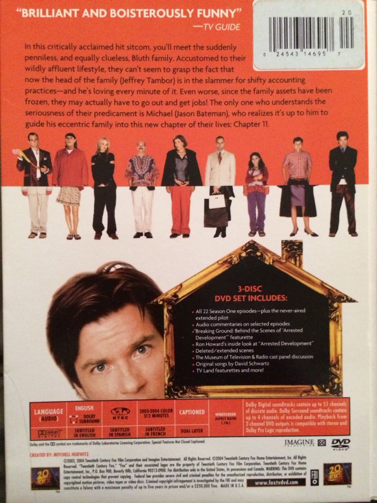 Arrested Development DVD movie collectible [Barcode 024543146957] - Main Image 2