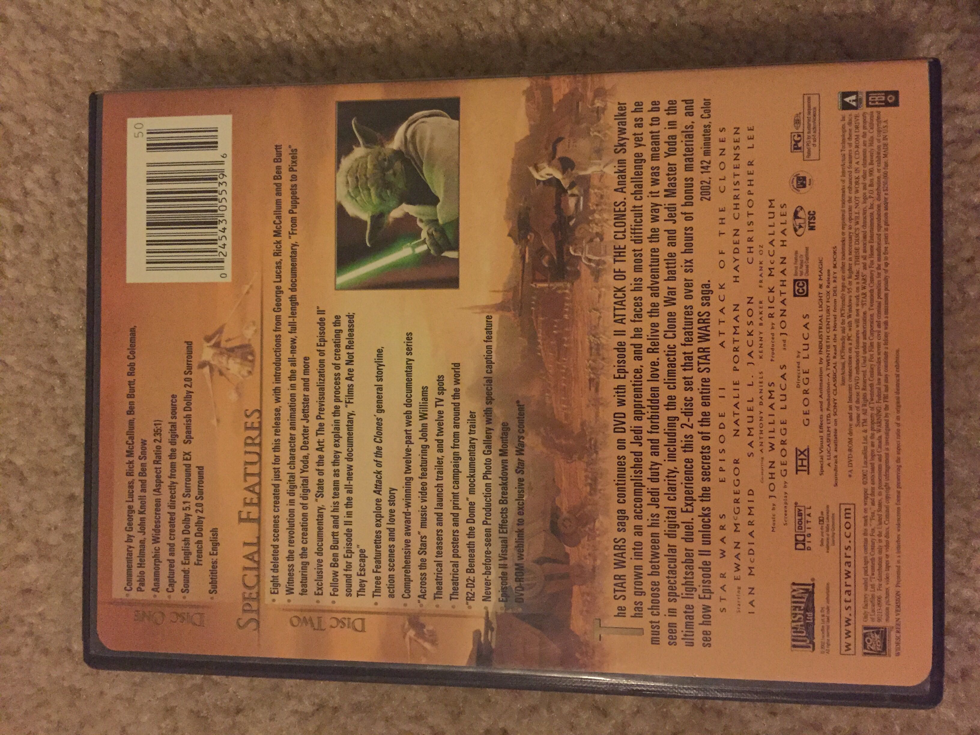 Star Wars Episode II: Attack of the Clones DVD-R movie collectible [Barcode 024543055396] - Main Image 4