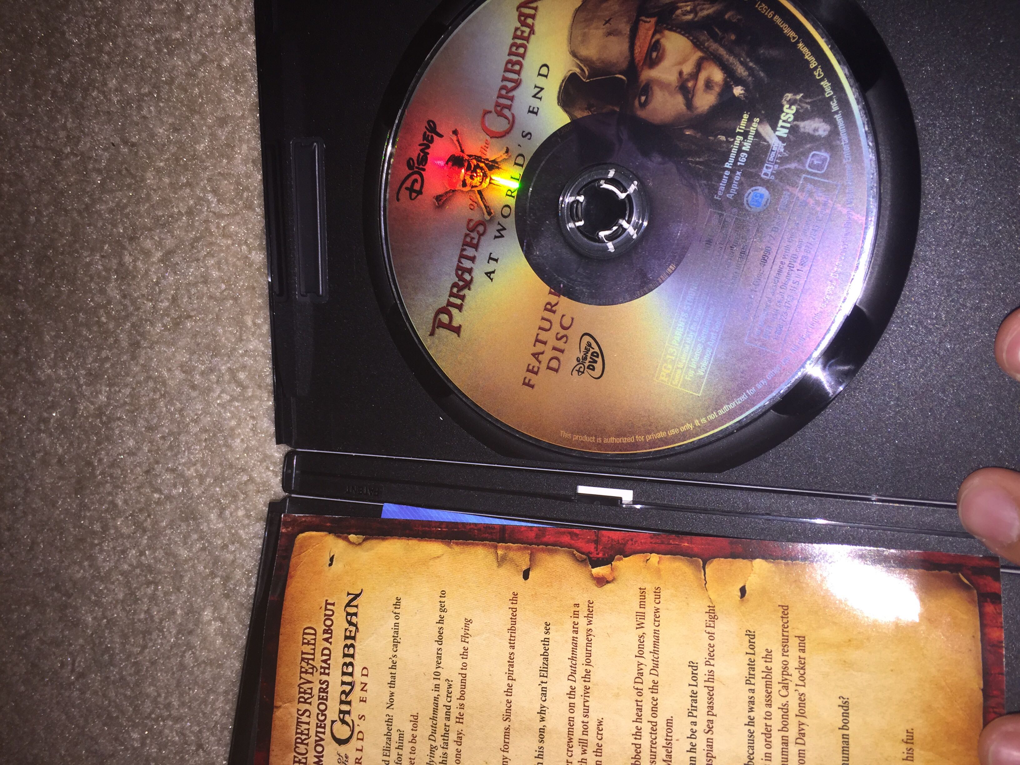 Pirates of the Caribbean 3: At World’s End DVD movie collectible [Barcode 786936292992] - Main Image 3