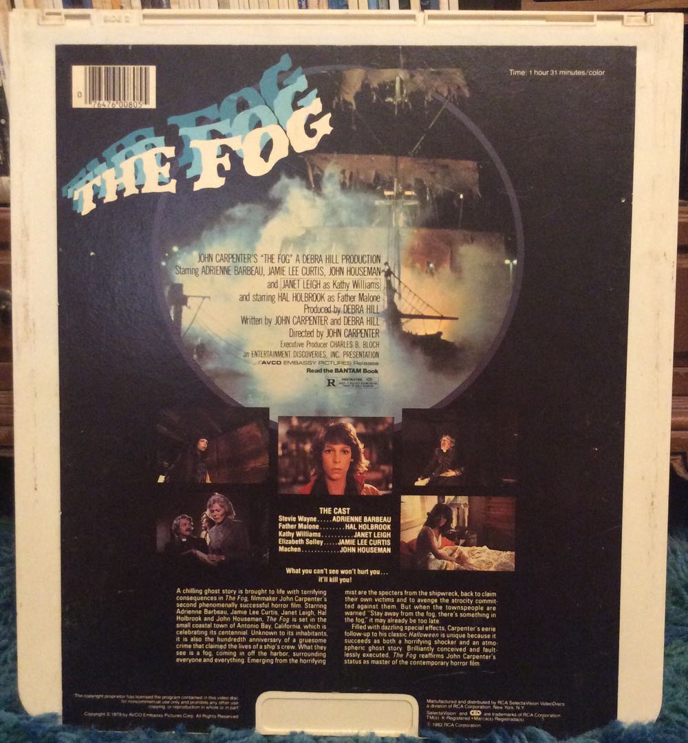 The Fog Laser Disc movie collectible [Barcode 076476008055] - Main Image 2
