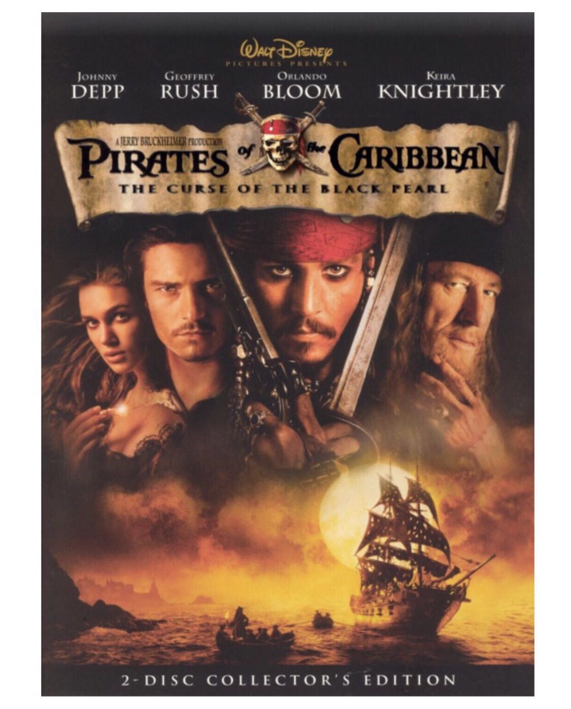 Pirates of the Caribbean: Curse of the Black Pearl DVD movie collectible [Barcode 786936224306] - Main Image 3