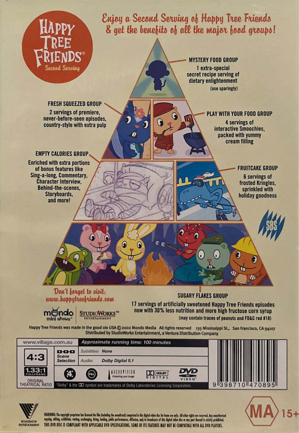 Happy Tree Friends DVD movie collectible [Barcode 9398710470895] - Main Image 2