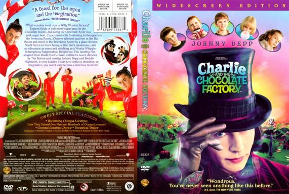 Charlie and the Chocolate Factory DVD movie collectible [Barcode 012569593367] - Main Image 2