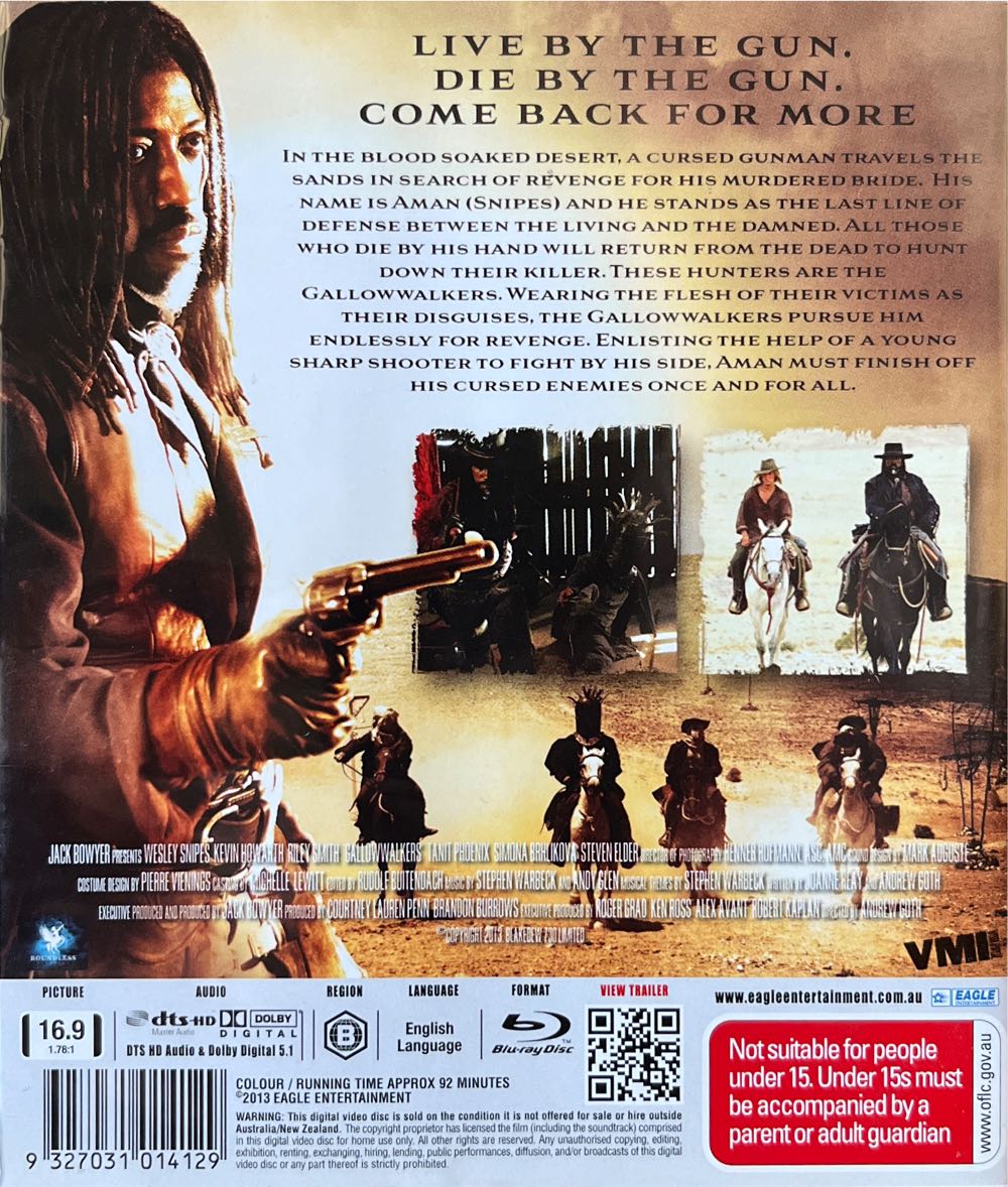 Gallowwalkers Blu-ray movie collectible [Barcode 9327031014129] - Main Image 2