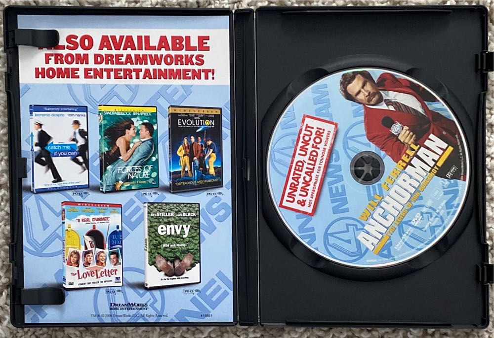 Anchorman 1: The Legend of Ron Burgundy DVD movie collectible [Barcode 678149300529] - Main Image 4