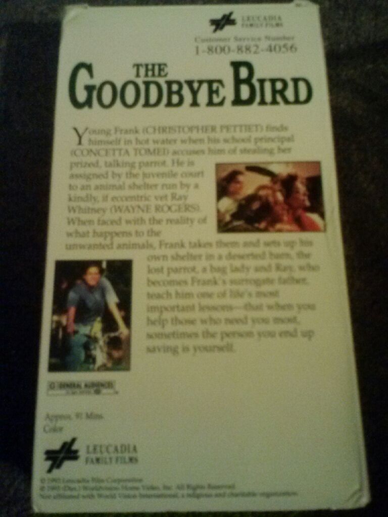The Goodbye Bird VHS movie collectible - Main Image 2