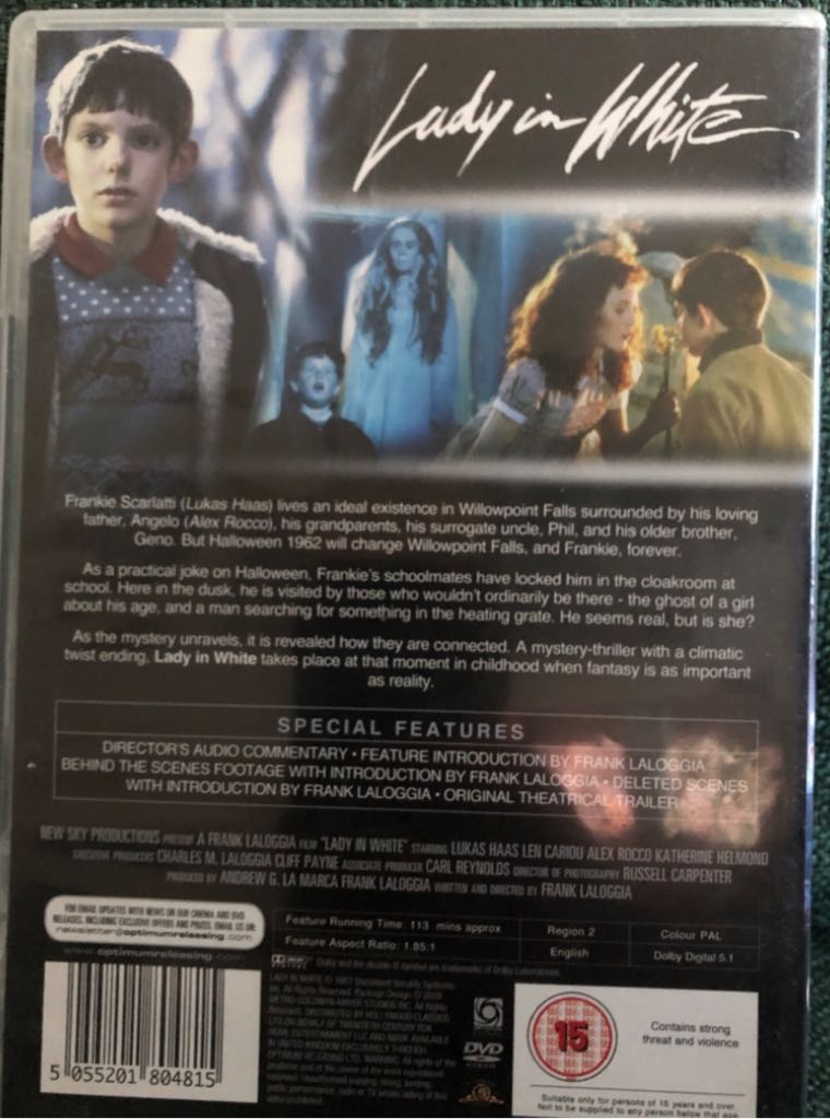 Lady In White DVD movie collectible [Barcode 5055201804815] - Main Image 2
