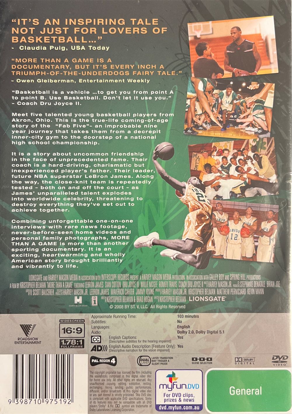 More Then A Game DVD movie collectible [Barcode 9398710975192] - Main Image 2