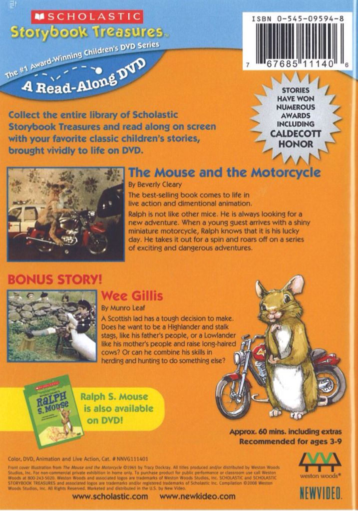 ABC Weekend Specials: Mouse and the Motorcycle DVD-R movie collectible - Main Image 2