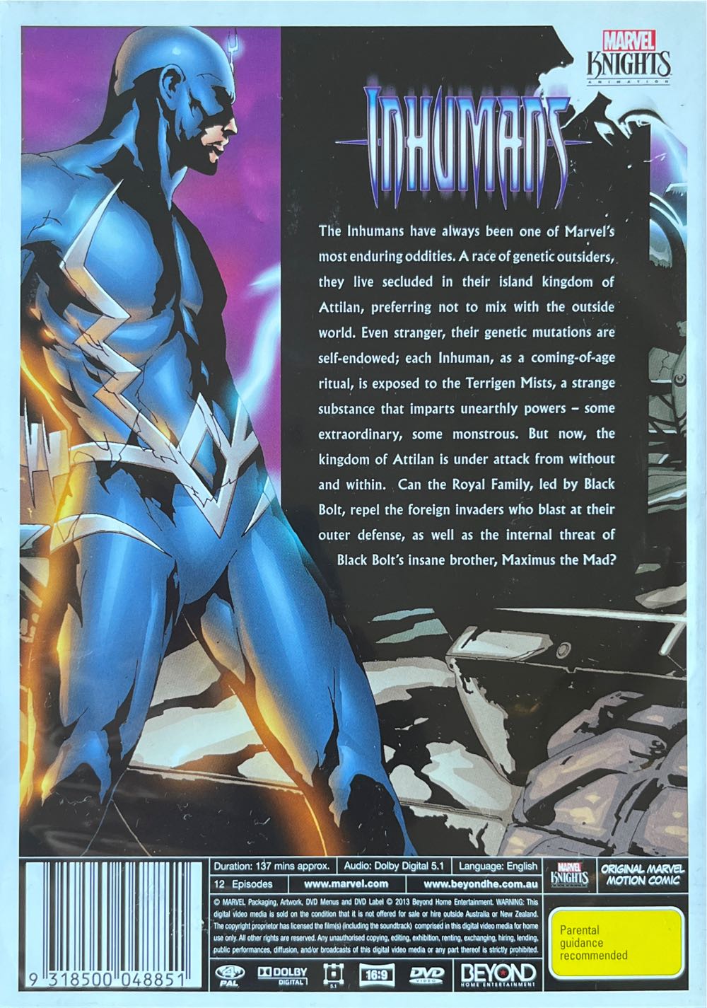 Inhumans DVD movie collectible [Barcode 9318500048851] - Main Image 2