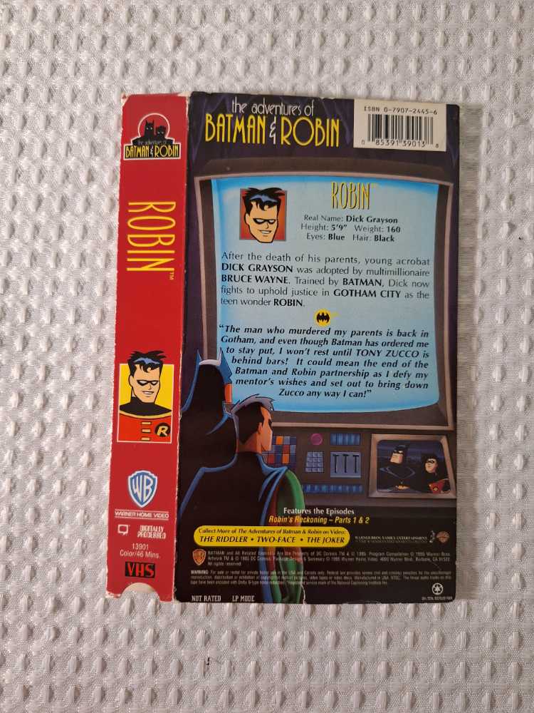 The Adventures of Batman & Robin: Robin VHS movie collectible [Barcode 085391390138] - Main Image 2