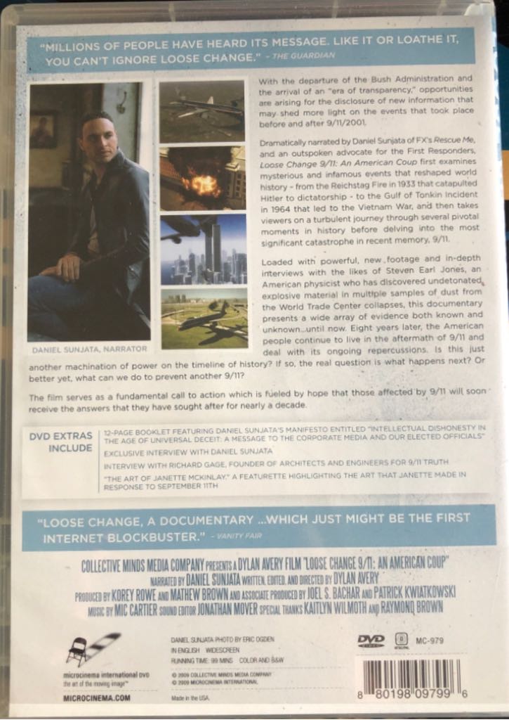 9/11 Loose Change: An American Coup Digital Copy movie collectible [Barcode 880198097996] - Main Image 2