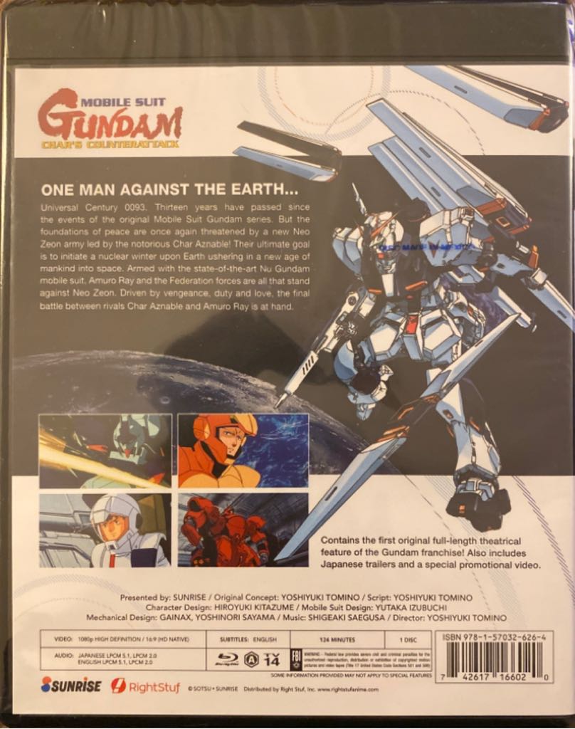 Mobile Suit Gundam: Char’s Counterattack Blu-ray movie collectible [Barcode 742617166020] - Main Image 2
