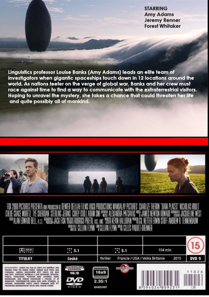Arrival DVD movie collectible [Barcode 032429263407] - Main Image 2