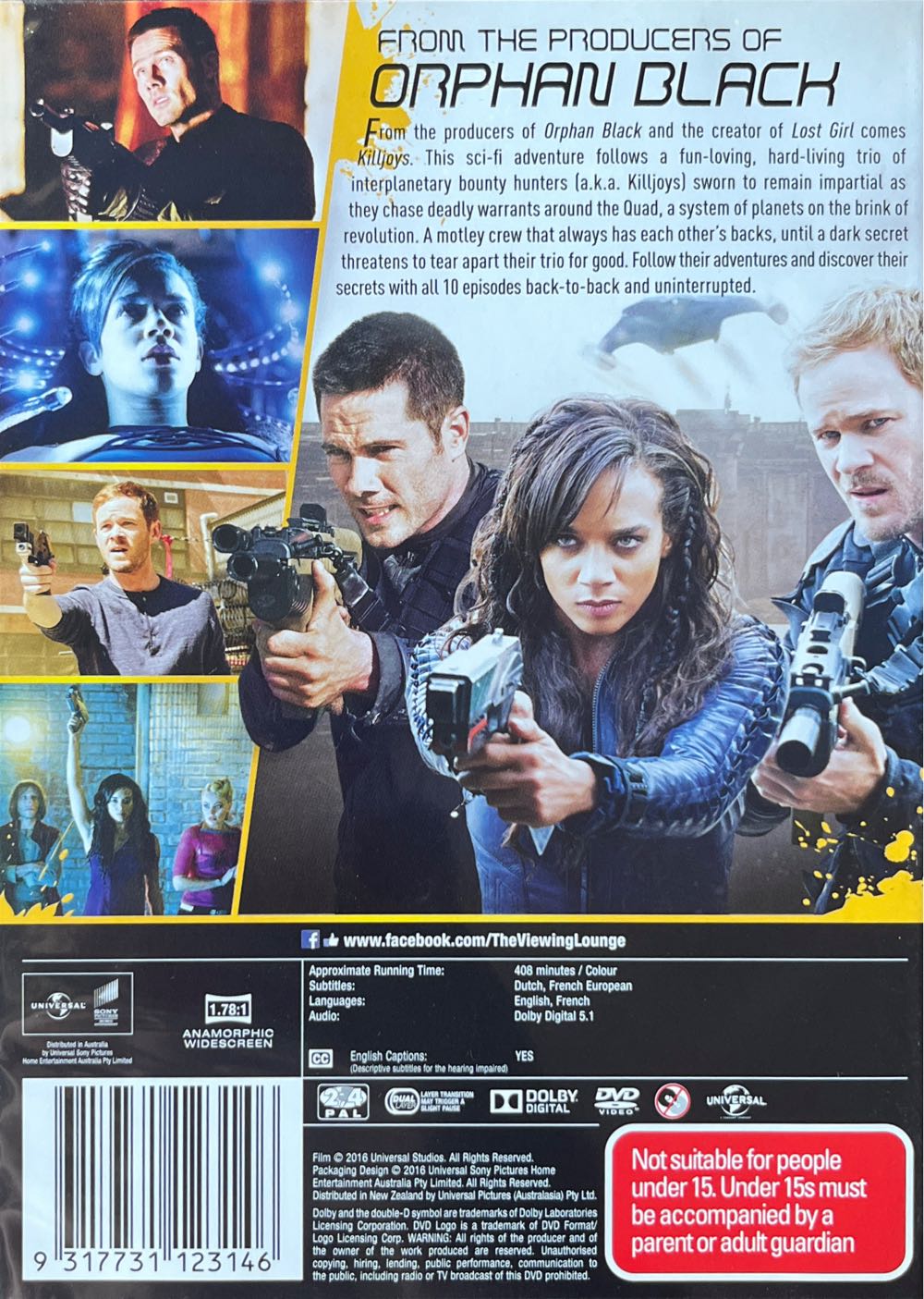 Killjoys DVD movie collectible [Barcode 9317731123146] - Main Image 2
