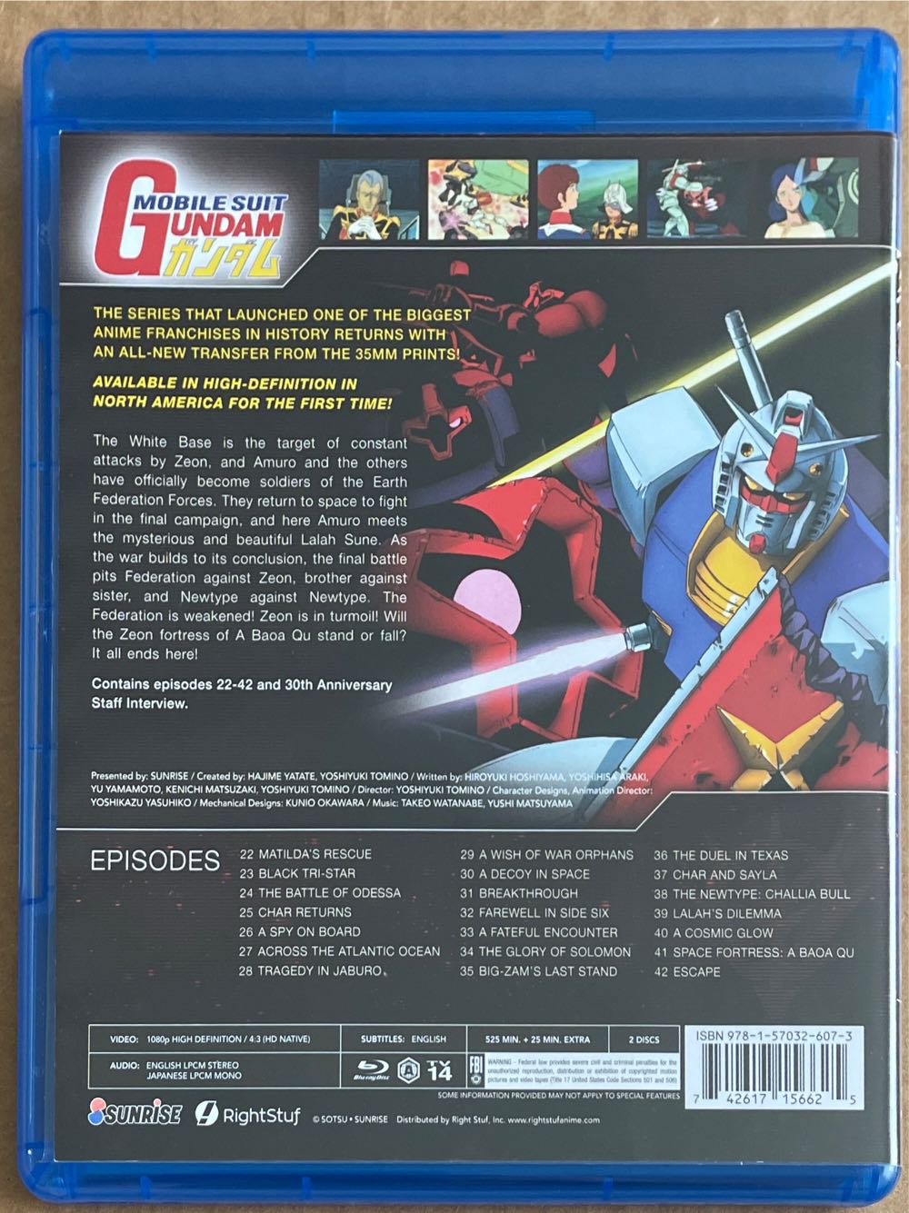 Mobile Suit Gundam: Collection 02 Blu-ray movie collectible [Barcode 742617156625] - Main Image 2