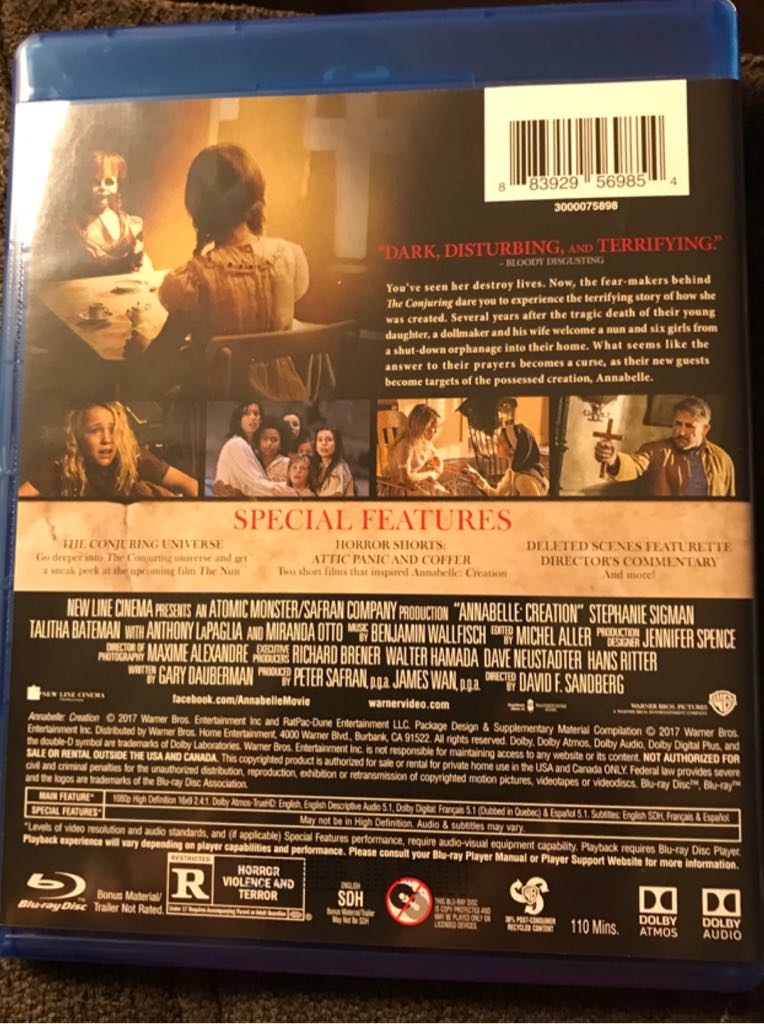 Annabelle: Creation  movie collectible [Barcode 883929569854] - Main Image 2