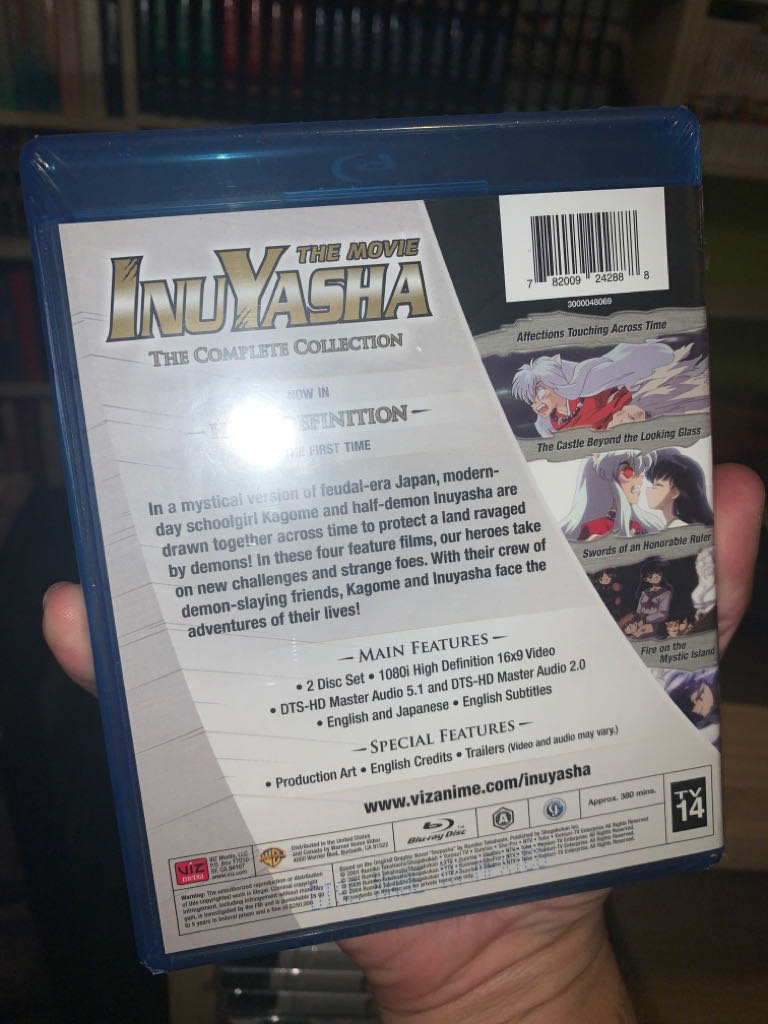 Inuyasha The Complete Movie Collection Blu-ray movie collectible [Barcode 782009242888] - Main Image 2