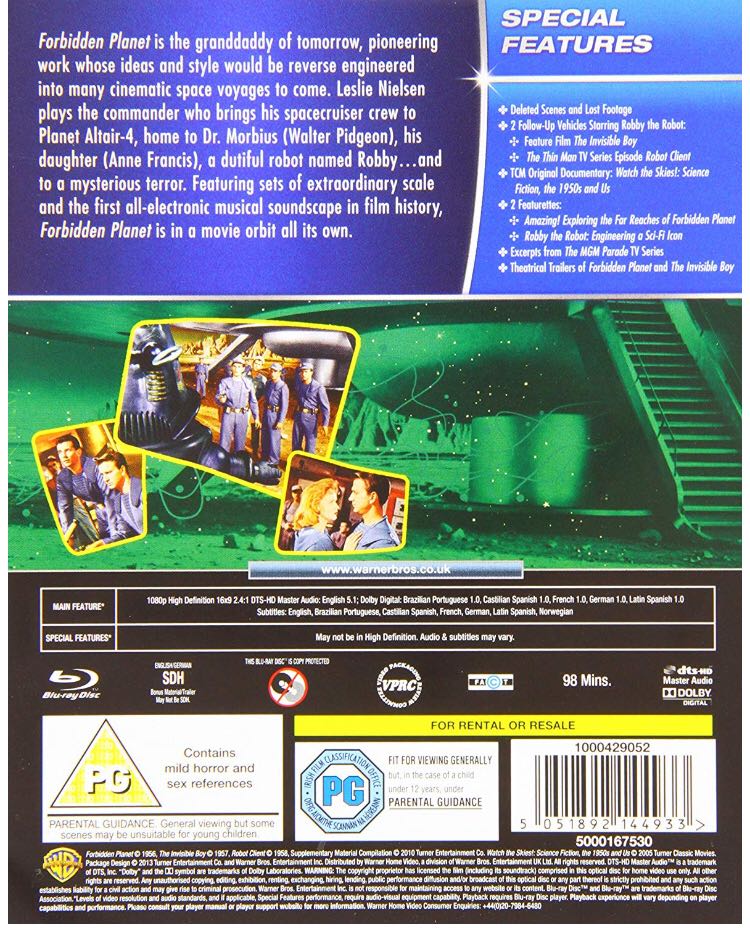 Forbidden Planet (steelbook) Blu-ray movie collectible [Barcode 5051892211734] - Main Image 2